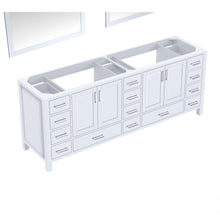 Load image into Gallery viewer, Jacques 84&quot; White Double Vanity, no Top and 34&quot; Mirrors - LJ342284DA00M34