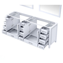 Load image into Gallery viewer, Jacques 84&quot; White Double Vanity, no Top and 34&quot; Mirrors - LJ342284DA00M34