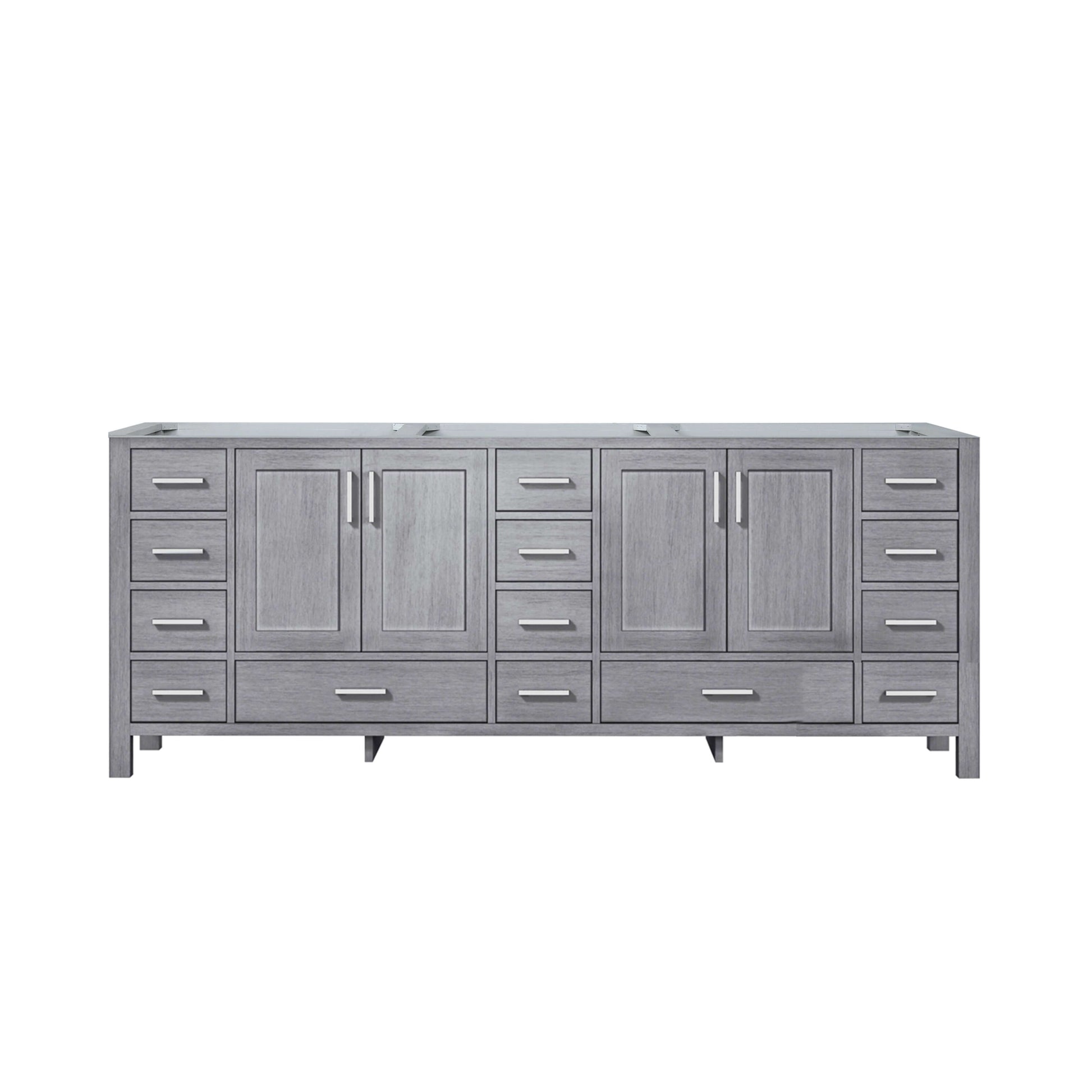 Jacques 84" Distressed Grey Vanity Cabinet Only - LJ342284DD00000