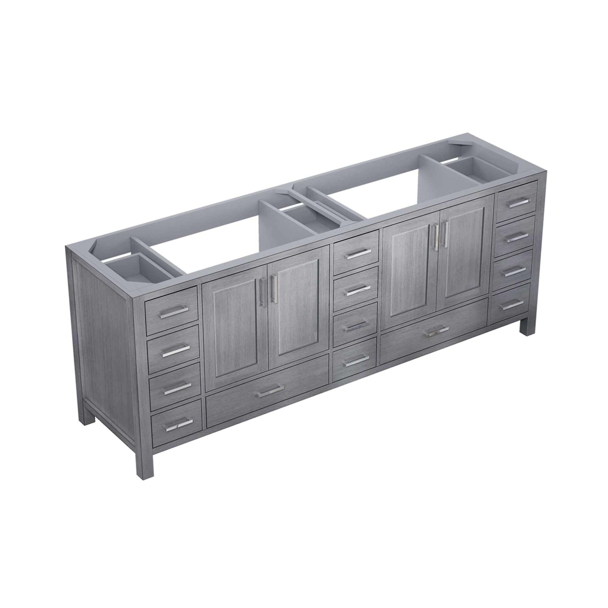 Jacques 84" Distressed Grey Vanity Cabinet Only - LJ342284DD00000