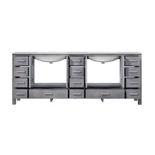 Load image into Gallery viewer, Jacques 84&quot; Distressed Grey Double Vanity, White Carrara Marble Top, White Square Sinks and no Mirror - LJ342284DDDS000