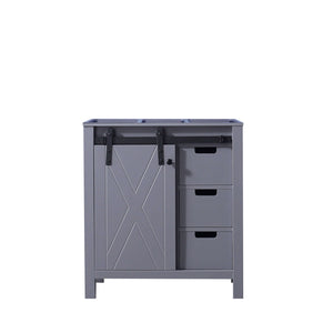Marsyas 30" Dark Grey Single Vanity Cabinet Only - LM342230SB00000