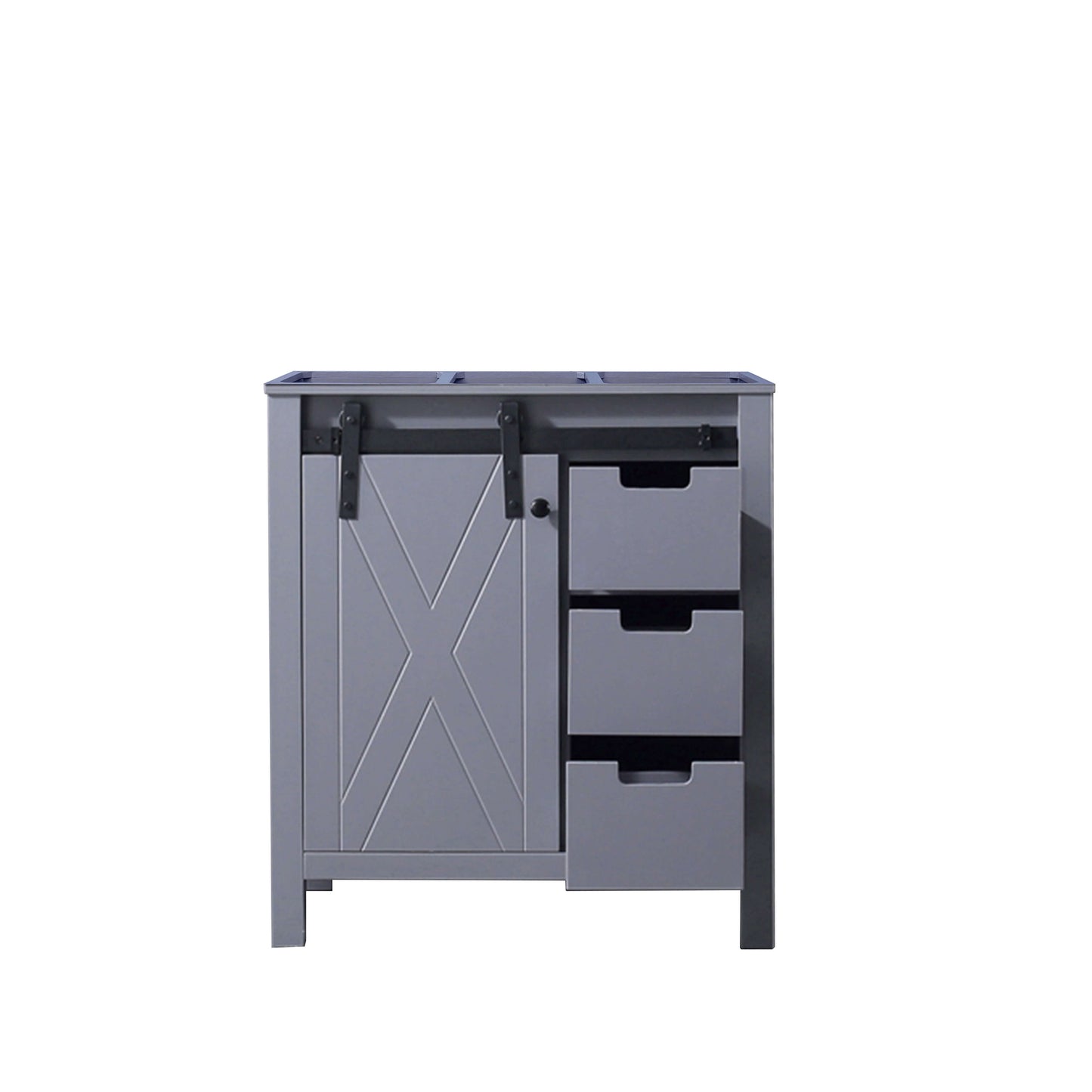 Marsyas 30" Dark Grey Single Vanity Cabinet Only - LM342230SB00000