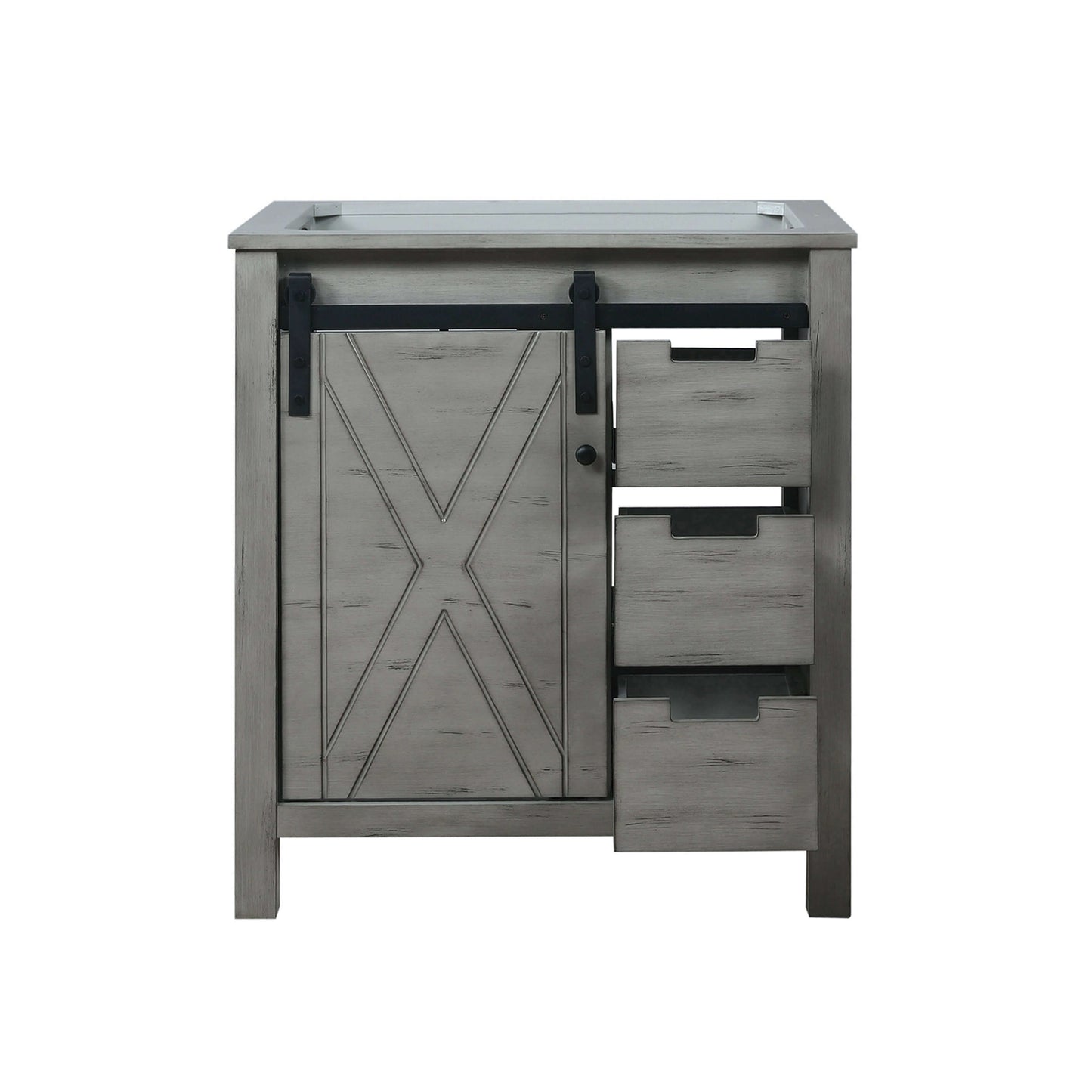 Marsyas 30" Ash Grey Single Vanity Cabinet Only - LM342230SH00000