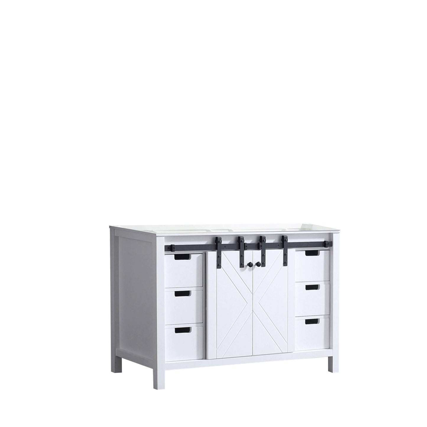 Marsyas 48" White Single Vanity Cabinet Only - LM342248SA00000