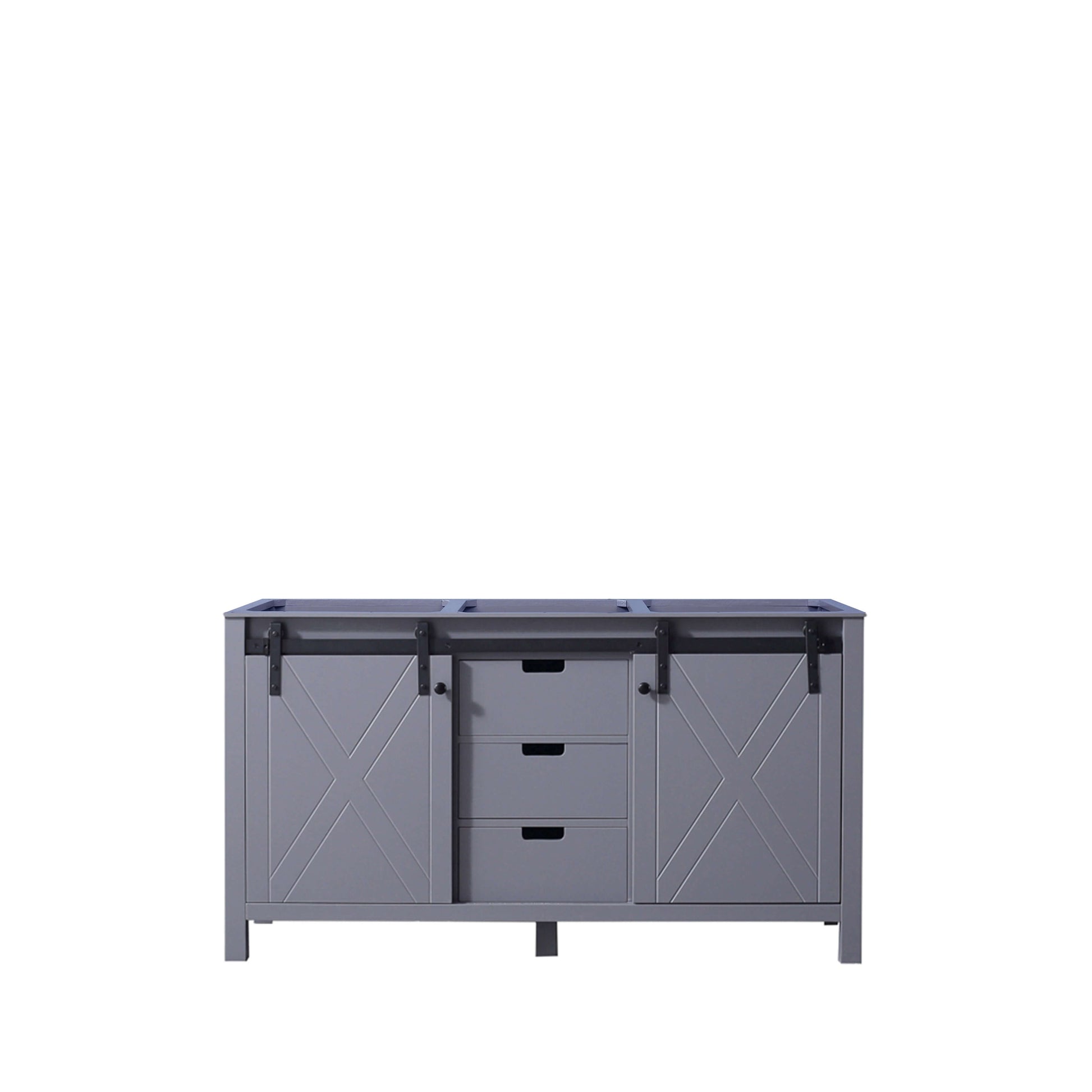 Marsyas 60" Dark Grey Double Vanity Cabinet Only - LM342260DB00000