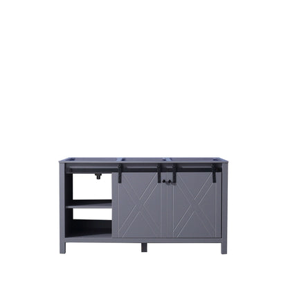 Marsyas 60" Dark Grey Double Vanity Cabinet Only - LM342260DB00000