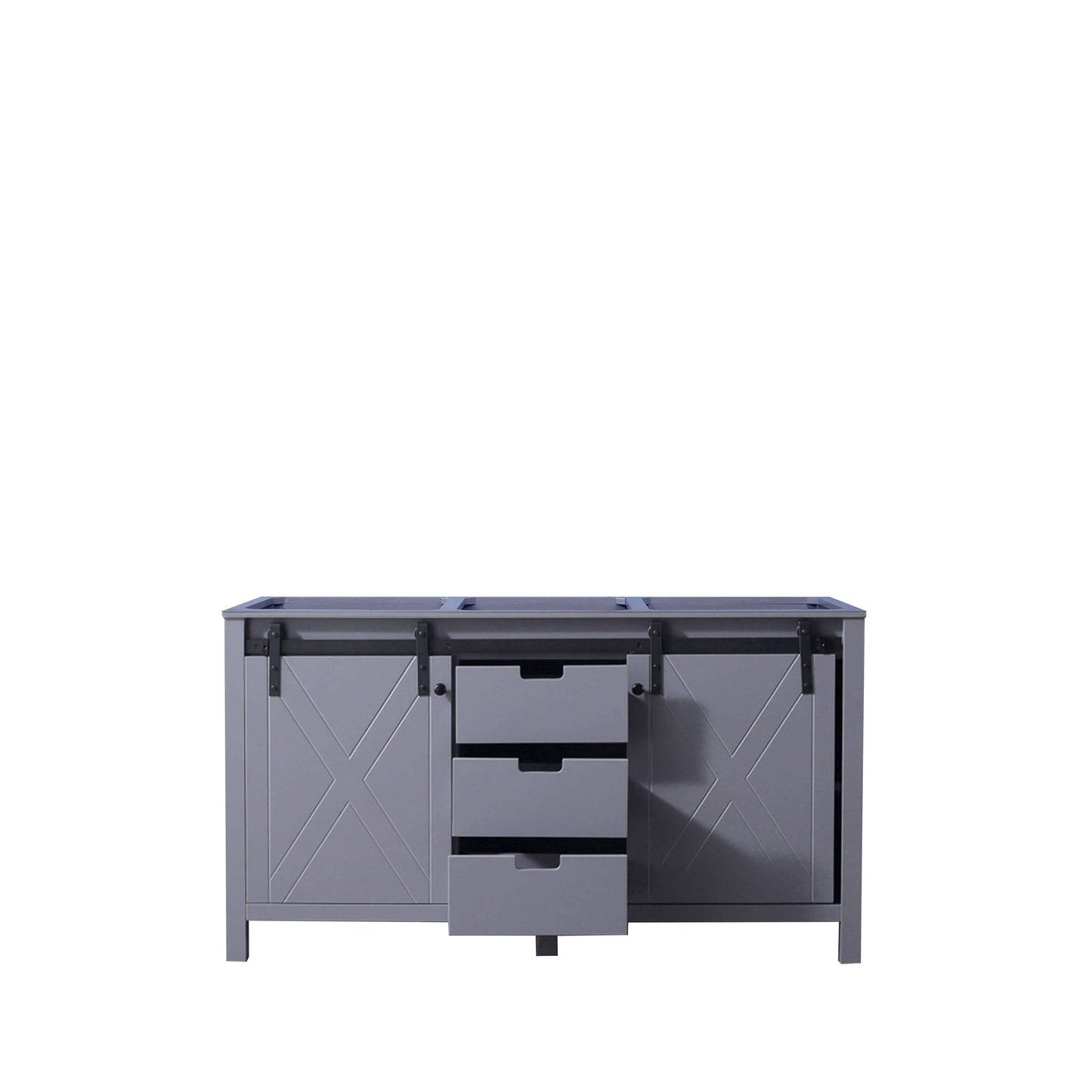 Marsyas 60" Dark Grey Double Vanity Cabinet Only - LM342260DB00000