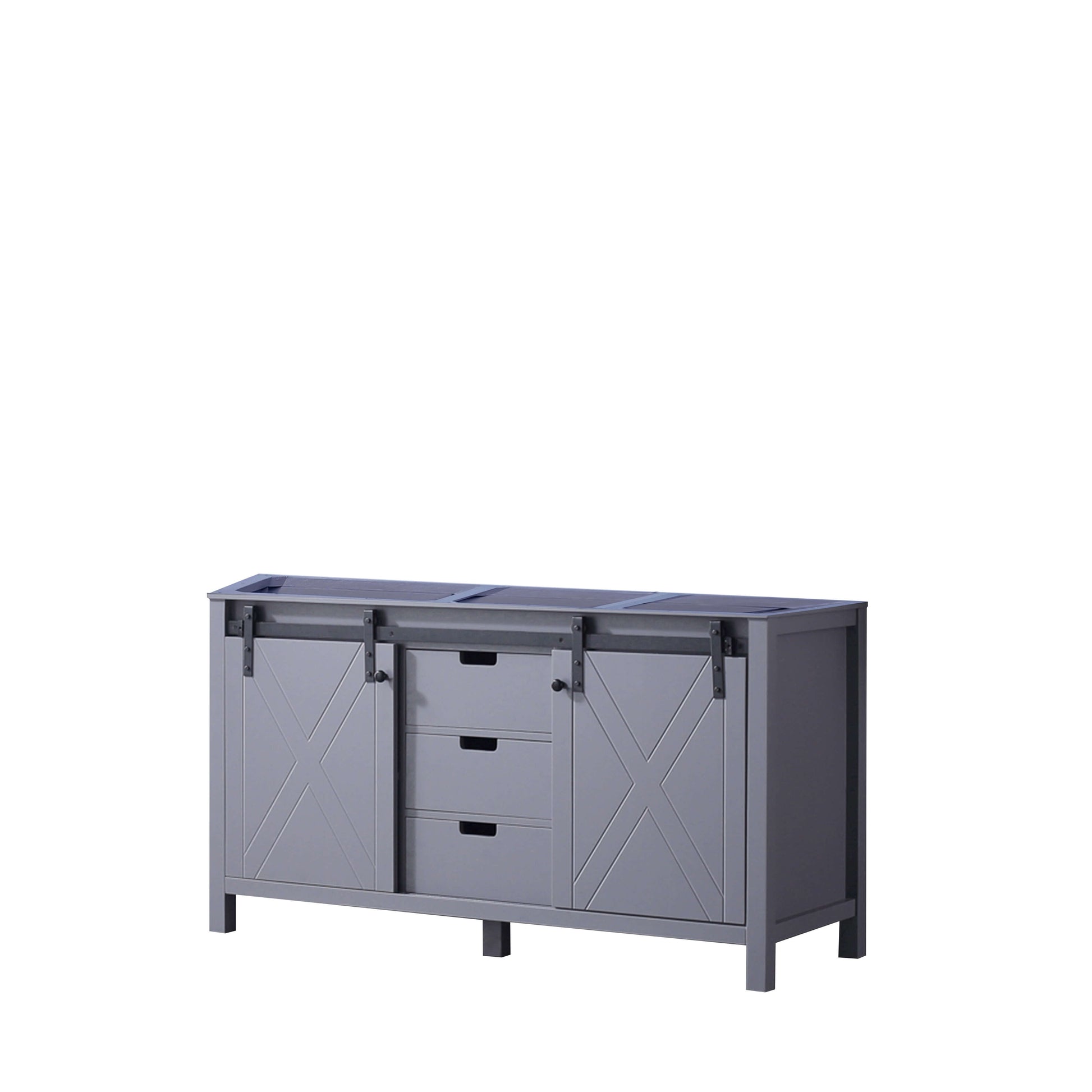 Marsyas 60" Dark Grey Double Vanity Cabinet Only - LM342260DB00000