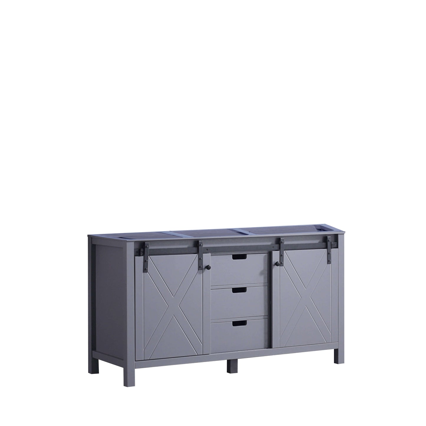 Marsyas 60" Dark Grey Double Vanity Cabinet Only - LM342260DB00000