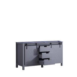Marsyas 60" Dark Grey Double Vanity Cabinet Only - LM342260DB00000
