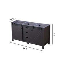 Load image into Gallery viewer, Marsyas 60&quot; Brown Double Vanity Cabinet Only - LM342260DC00000