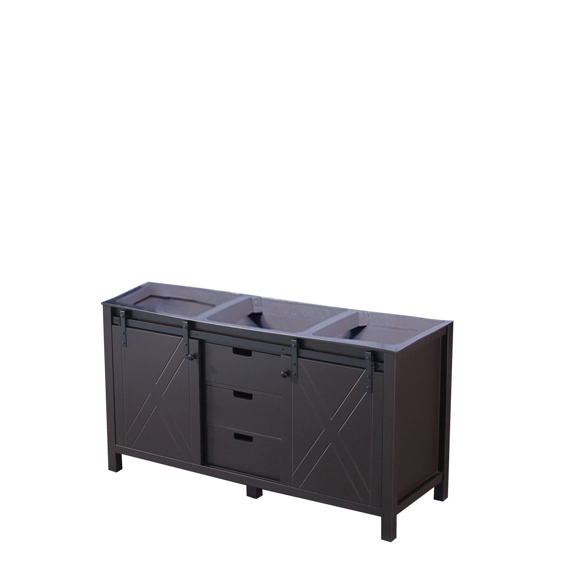 Marsyas 60" Brown Double Vanity Cabinet Only - LM342260DC00000