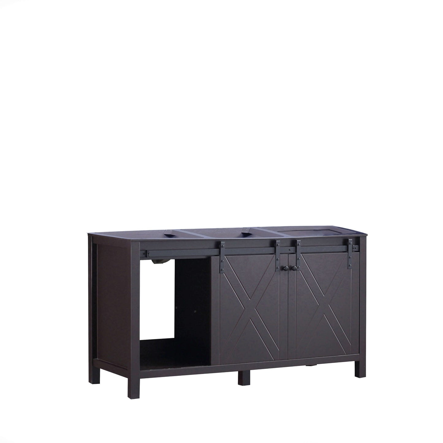 Marsyas 60" Brown Double Vanity Cabinet Only - LM342260DC00000