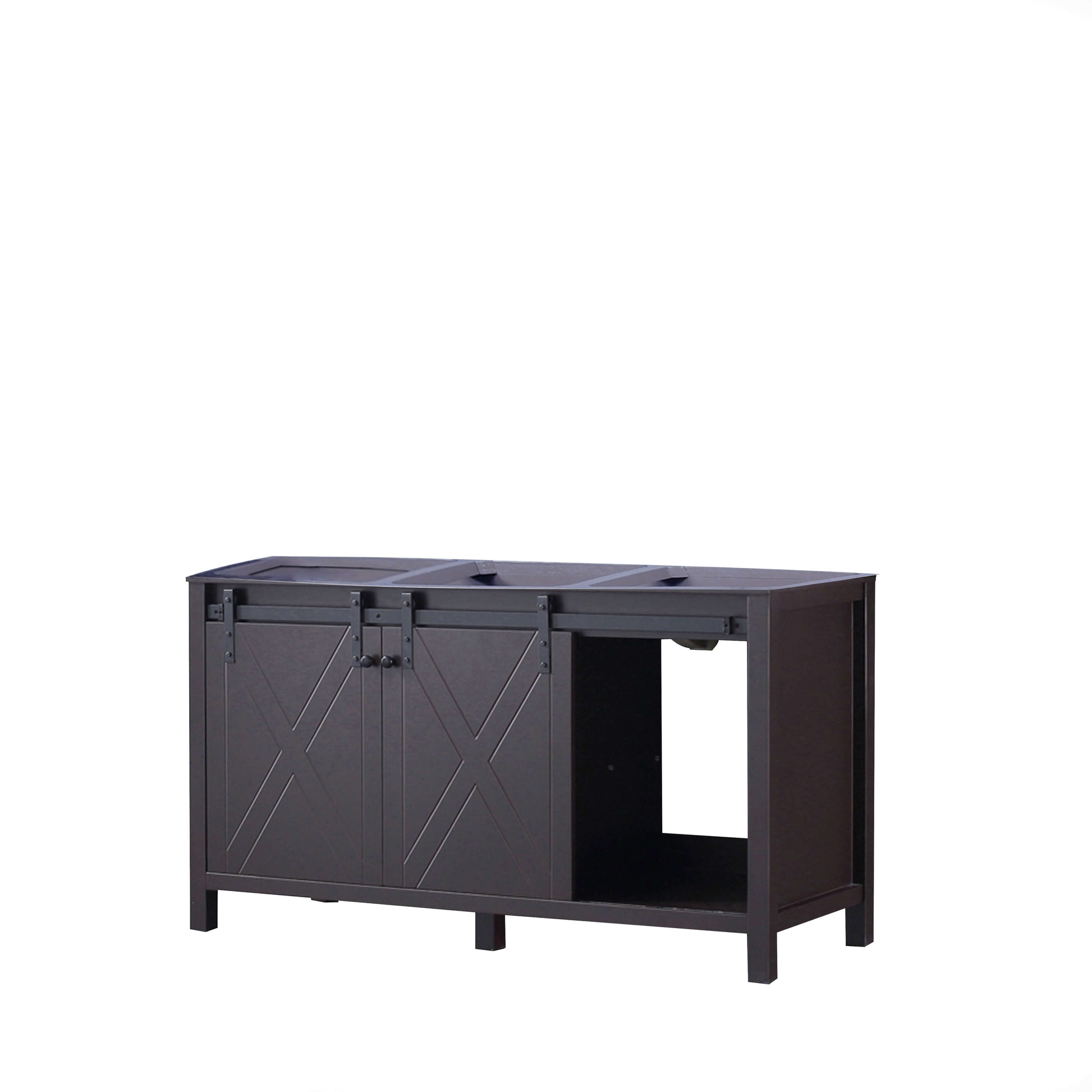 Marsyas 60" Brown Double Vanity Cabinet Only - LM342260DC00000