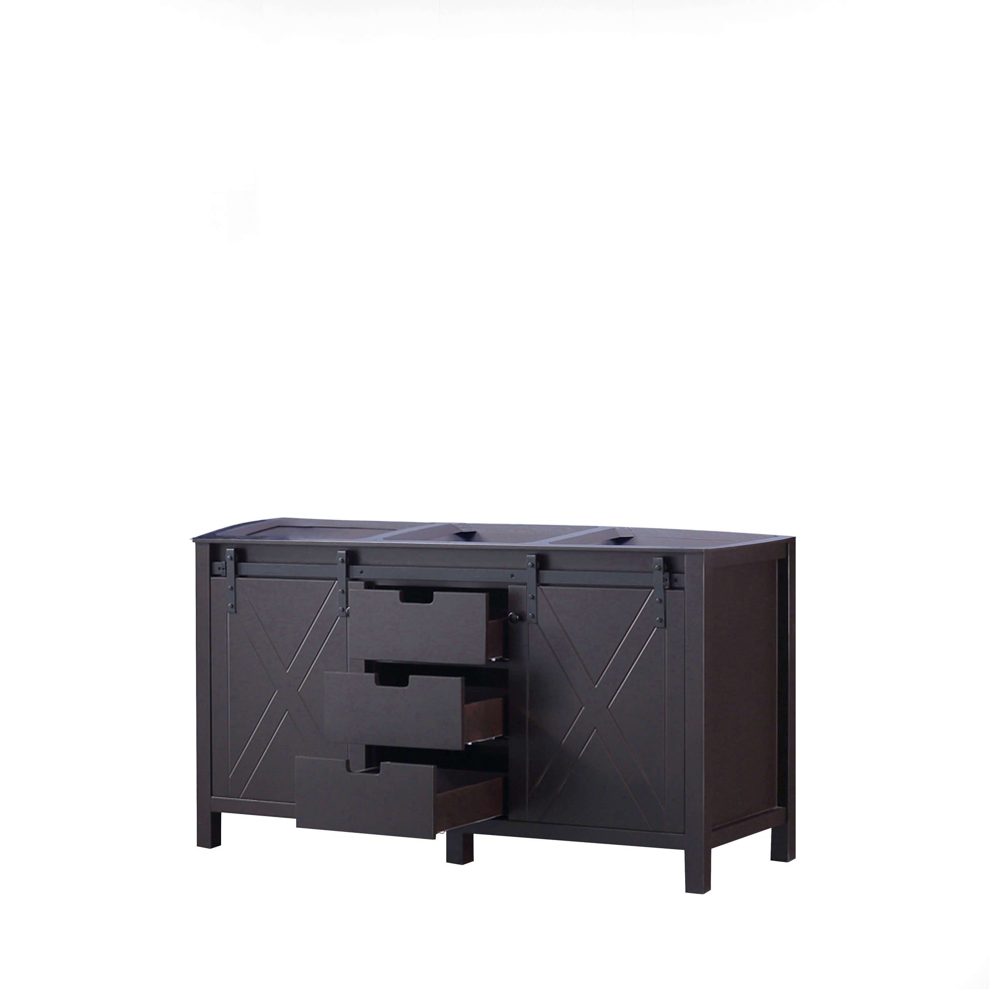 Marsyas 60" Brown Double Vanity Cabinet Only - LM342260DC00000