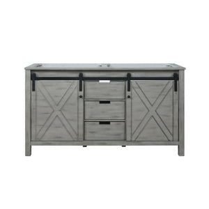 Marsyas 60" Ash Grey Double Vanity Cabinet Only - LM342260DH00000