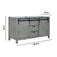 Load image into Gallery viewer, Marsyas 60&quot; Ash Grey Double Vanity Cabinet Only - LM342260DH00000