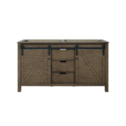 Marsyas 60" Rustic Brown Double Vanity Cabinet Only - LM342260DK00000