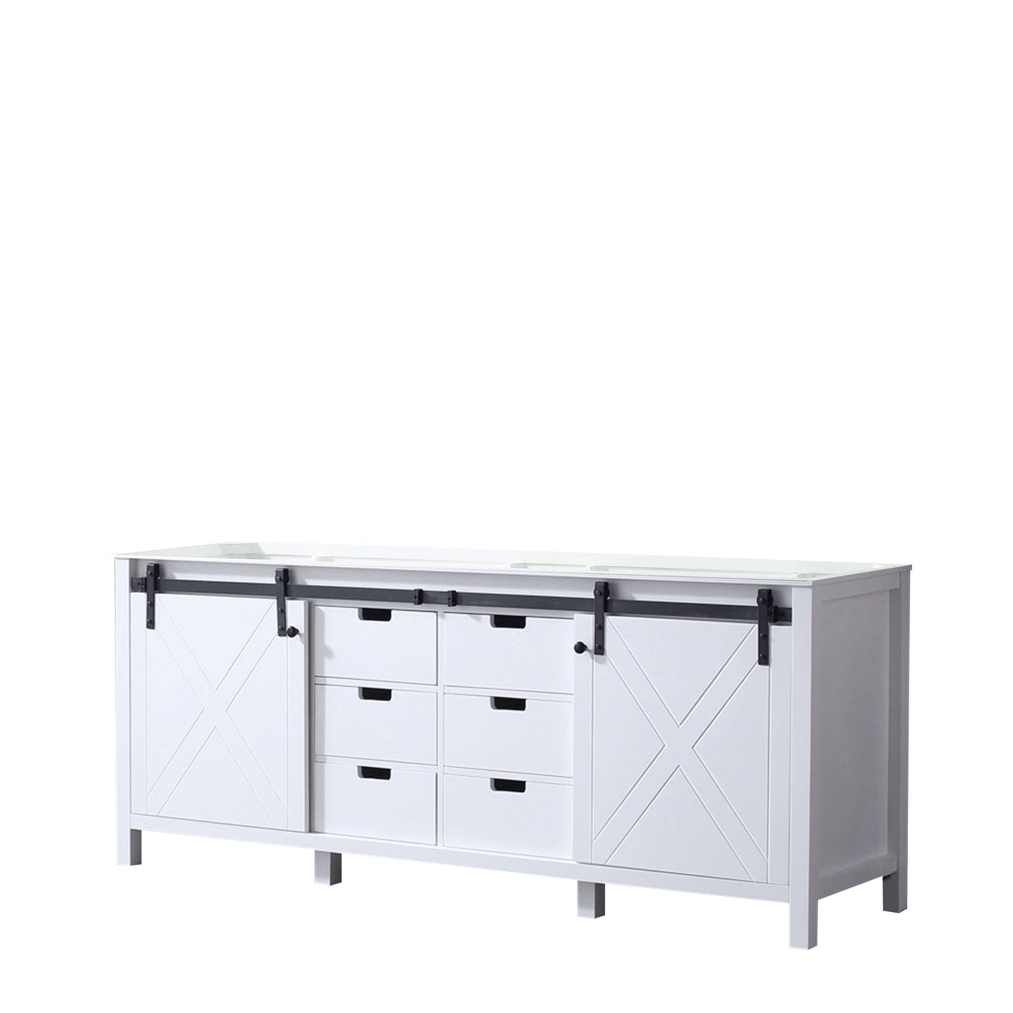 Marsyas 80" White Vanity Double Cabinet Only - LM342280DA00000