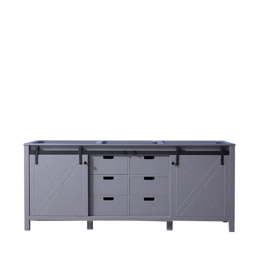 Marsyas 80" Dark Grey Double Vanity Cabinet Only - LM342280DB00000