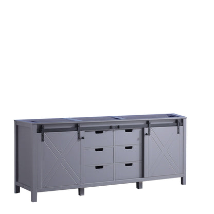 Marsyas 80" Dark Grey Double Vanity Cabinet Only - LM342280DB00000