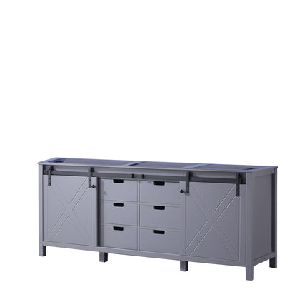 Marsyas 80" Dark Grey Double Vanity Cabinet Only - LM342280DB00000