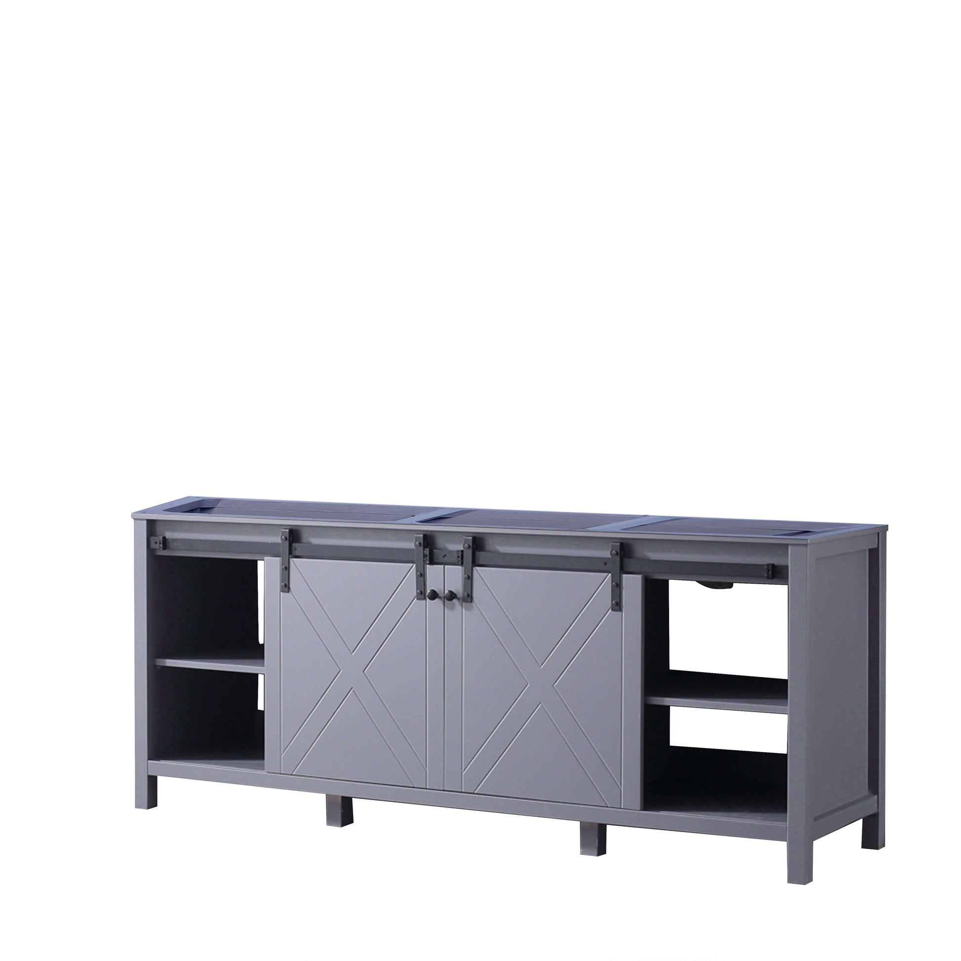 Marsyas 80" Dark Grey Double Vanity Cabinet Only - LM342280DB00000