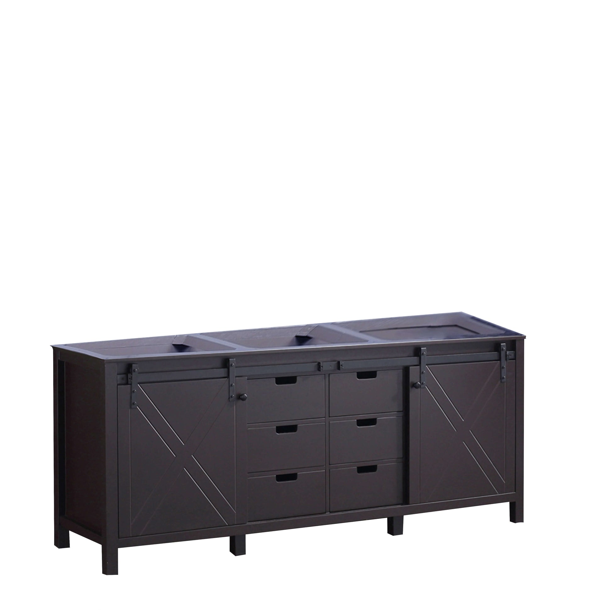 Marsyas 80" Brown Double Vanity Cabinet Only - LM342280DC00000