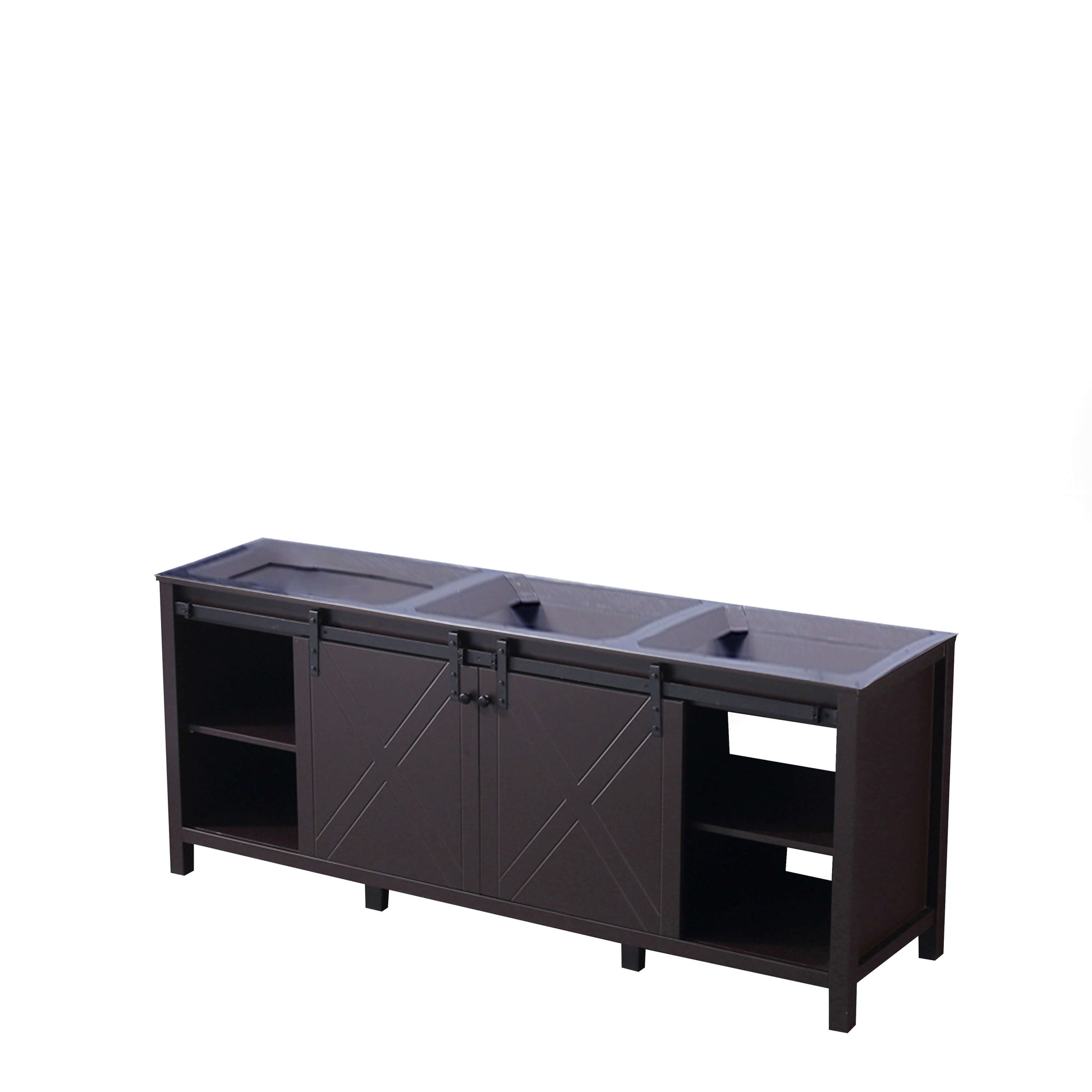 Marsyas 80" Brown Double Vanity Cabinet Only - LM342280DC00000