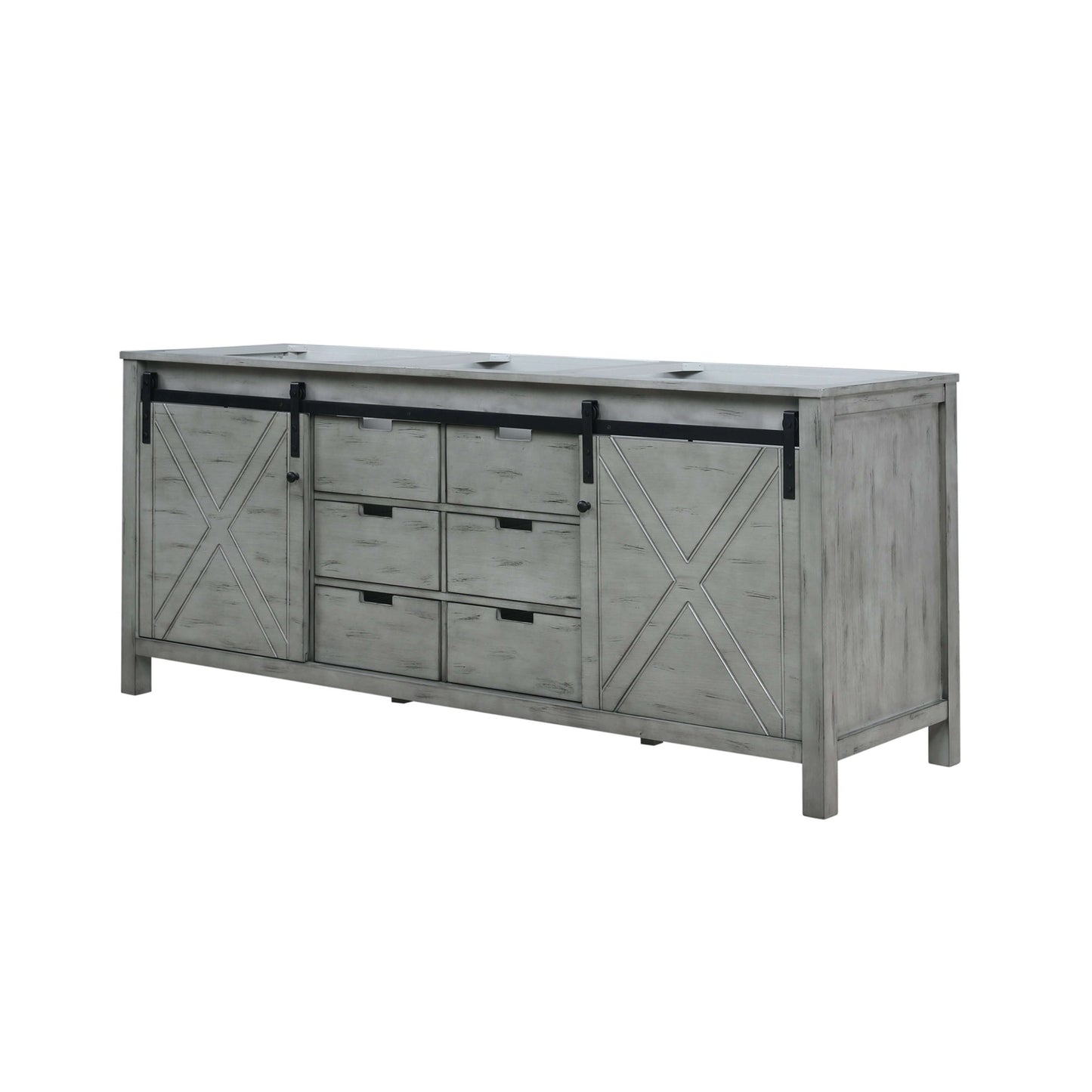 Marsyas 80" Ash Grey Double Vanity Cabinet Only - LM342280DH00000