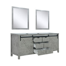 Load image into Gallery viewer, Marsyas 80&quot; Ash Grey Double Vanity, no Top and 30&quot; Mirrors - LM342280DH00M30