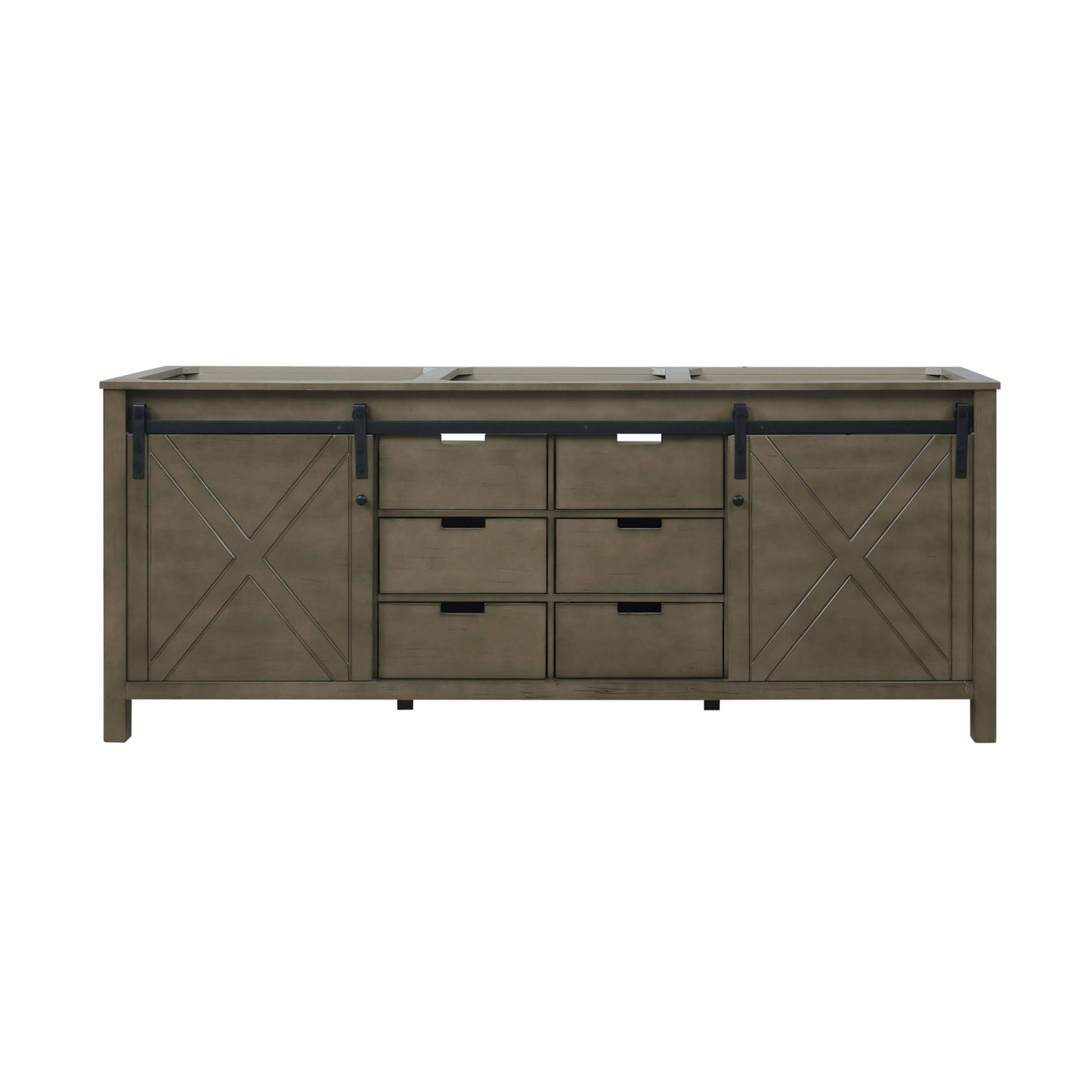 Marsyas 80" Rustic Brown Double Vanity Cabinet Only - LM342280DK00000