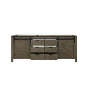 Marsyas 80" Rustic Brown Double Vanity Cabinet Only - LM342280DK00000