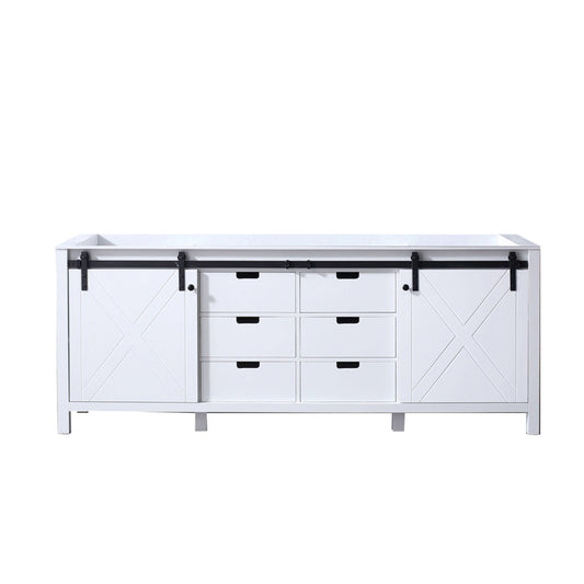 Marsyas 84" White Vanity Double Cabinet Only - LM342284DA00000