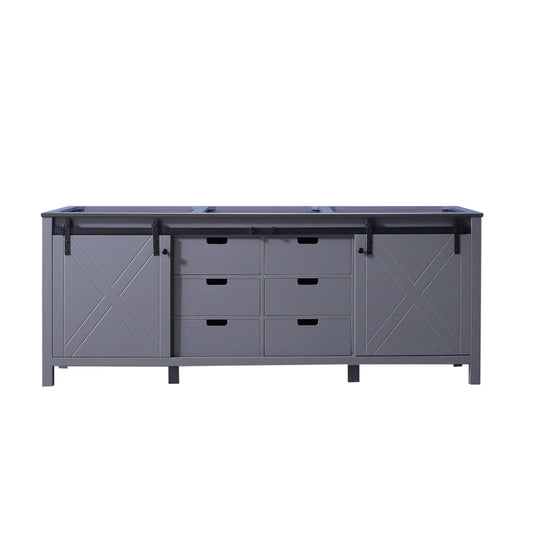 Marsyas 84" Dark Grey Double Vanity Cabinet Only - LM342284DB00000