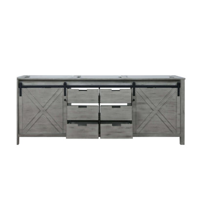 Marsyas 84" Ash Grey Double Vanity Cabinet Only - LM342284DH00000