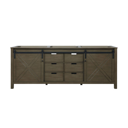 Marsyas 84" Rustic Brown Double Vanity Cabinet Only - LM342284DK00000