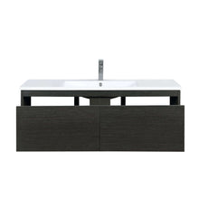 Load image into Gallery viewer, Sant 48&quot; Iron Charcoal Bathroom Single Vanity, Acrylic Composite Top with Integrated Sink, and Labaro Brushed Nickel Faucet Set - LS48SRAIS000FBN