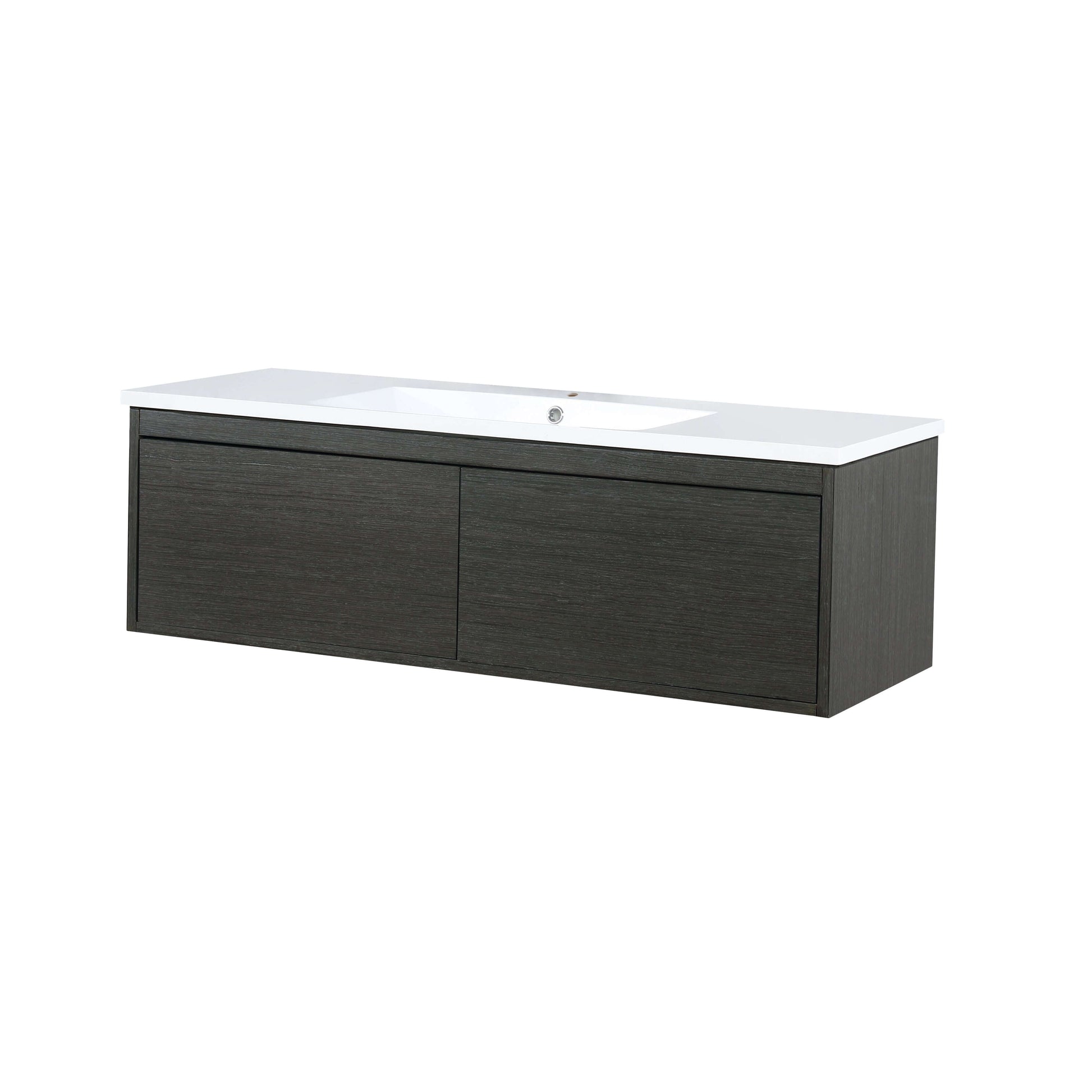 Sant 48" Iron Charcoal Bathroom Single Vanity and Acrylic Composite Top with Integrated Sink - LS48SRAIS000