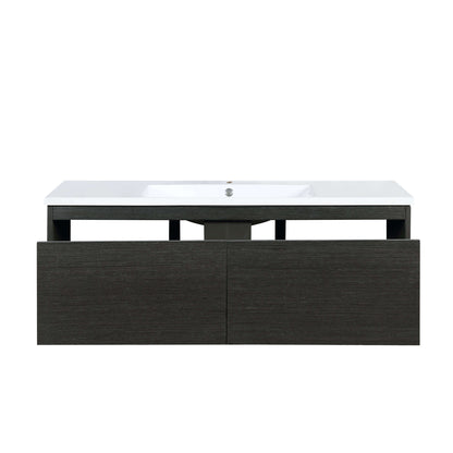 Sant 48" Iron Charcoal Bathroom Single Vanity and Acrylic Composite Top with Integrated Sink - LS48SRAIS000