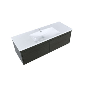 Sant 48" Iron Charcoal Bathroom Single Vanity and Acrylic Composite Top with Integrated Sink - LS48SRAIS000