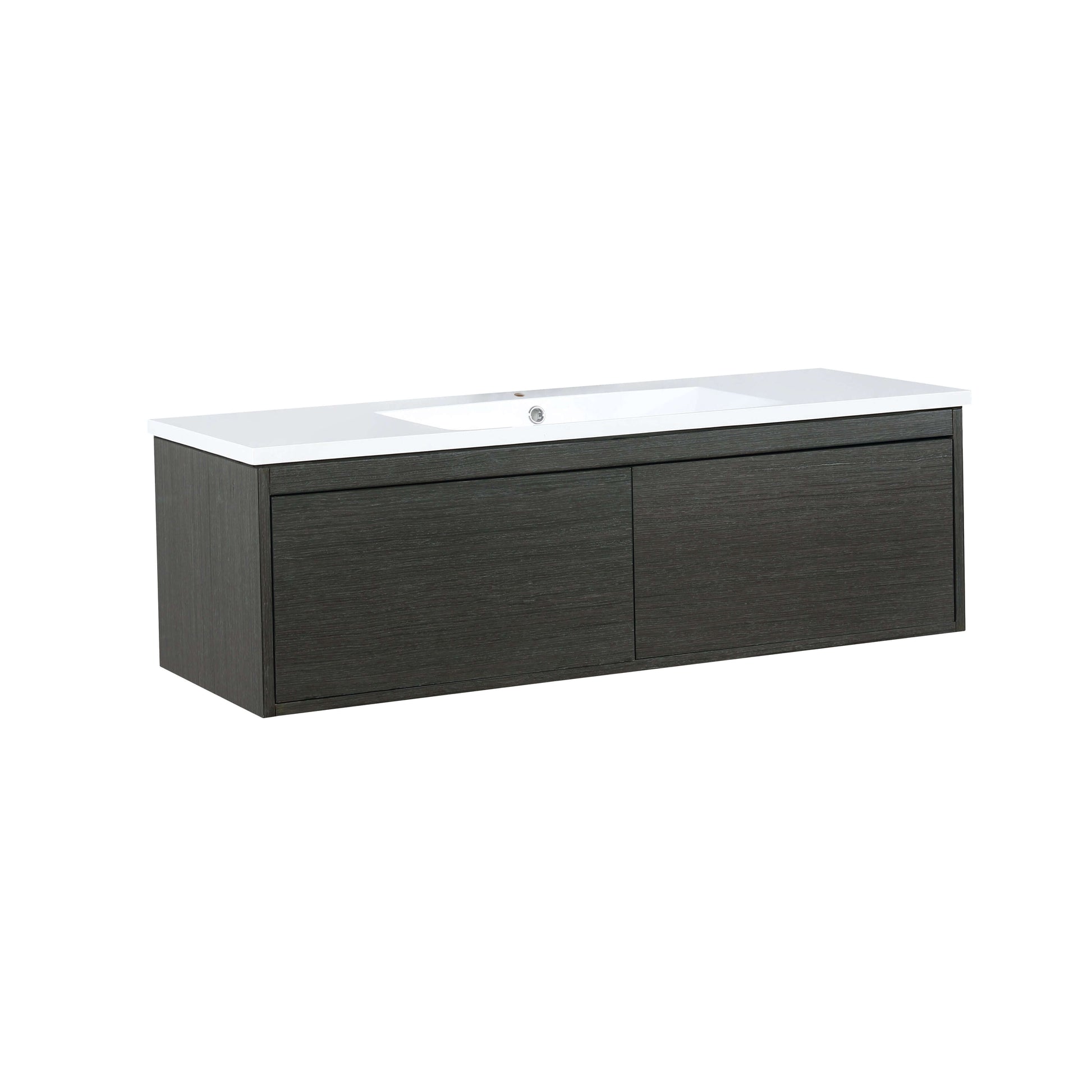 Sant 48" Iron Charcoal Bathroom Single Vanity and Acrylic Composite Top with Integrated Sink - LS48SRAIS000