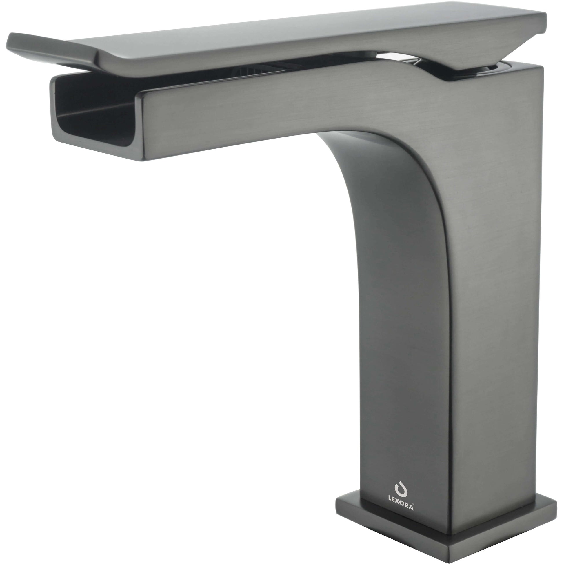 Sant 60" Iron Charcoal Double Bathroom Vanity, Acrylic Composite Top with Integrated Sinks, and Labaro Brushed Nickel Faucet Set - LS60DRAIS000FBN