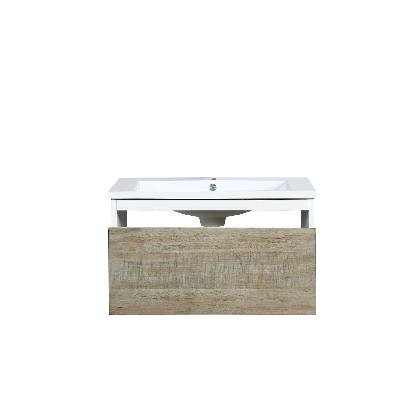 Scopi 30" Rustic Acacia Bathroom Single Vanity and Acrylic Composite Top with Integrated Sink - LSC30SRAOS000