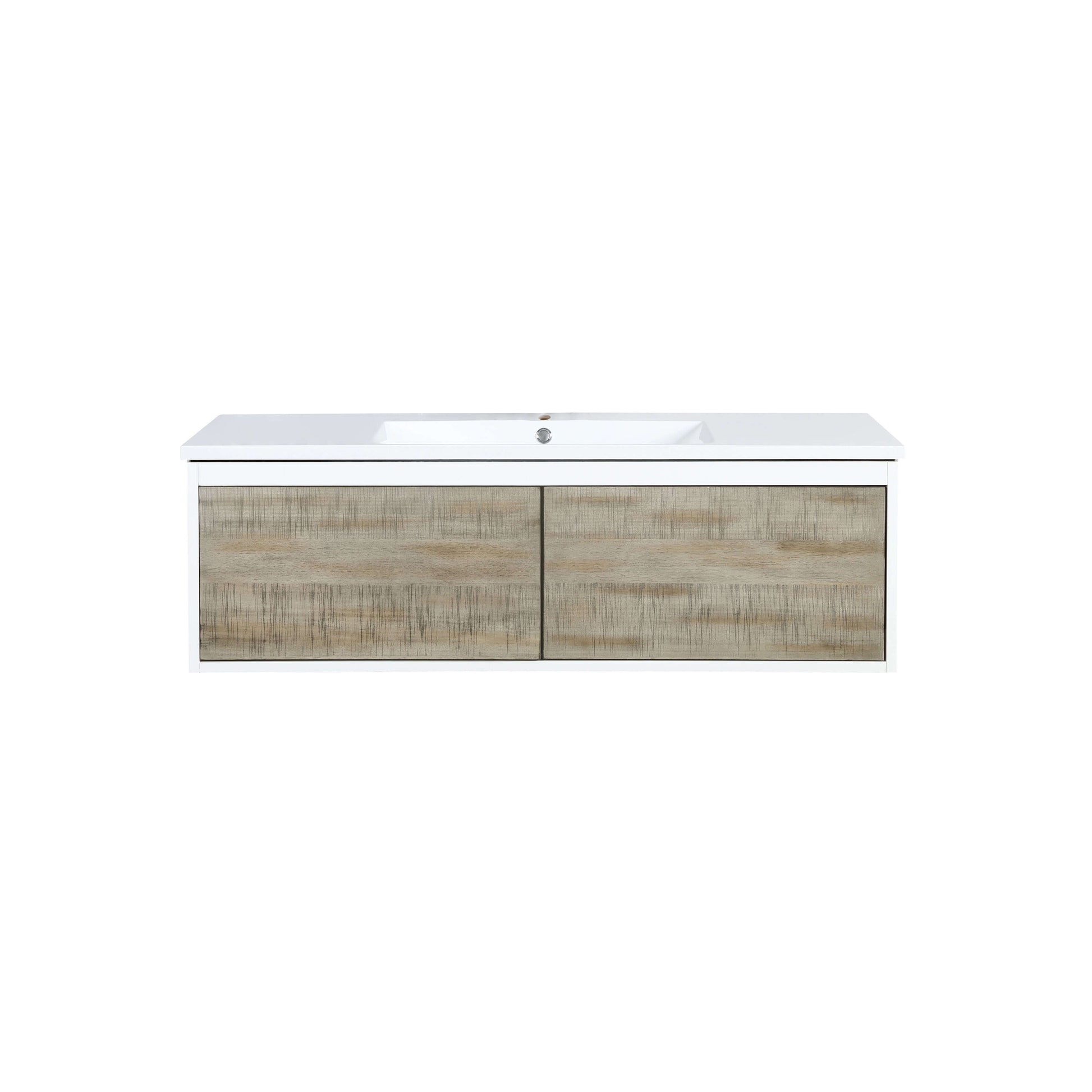 Scopi 48" Rustic Acacia Bathroom Single Vanity and Acrylic Composite Top with Integrated Sink - LSC48SRAOS000