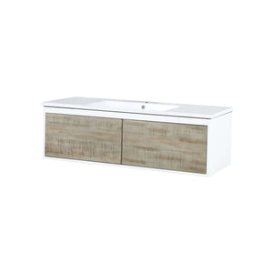 Scopi 48" Rustic Acacia Bathroom Single Vanity and Acrylic Composite Top with Integrated Sink - LSC48SRAOS000