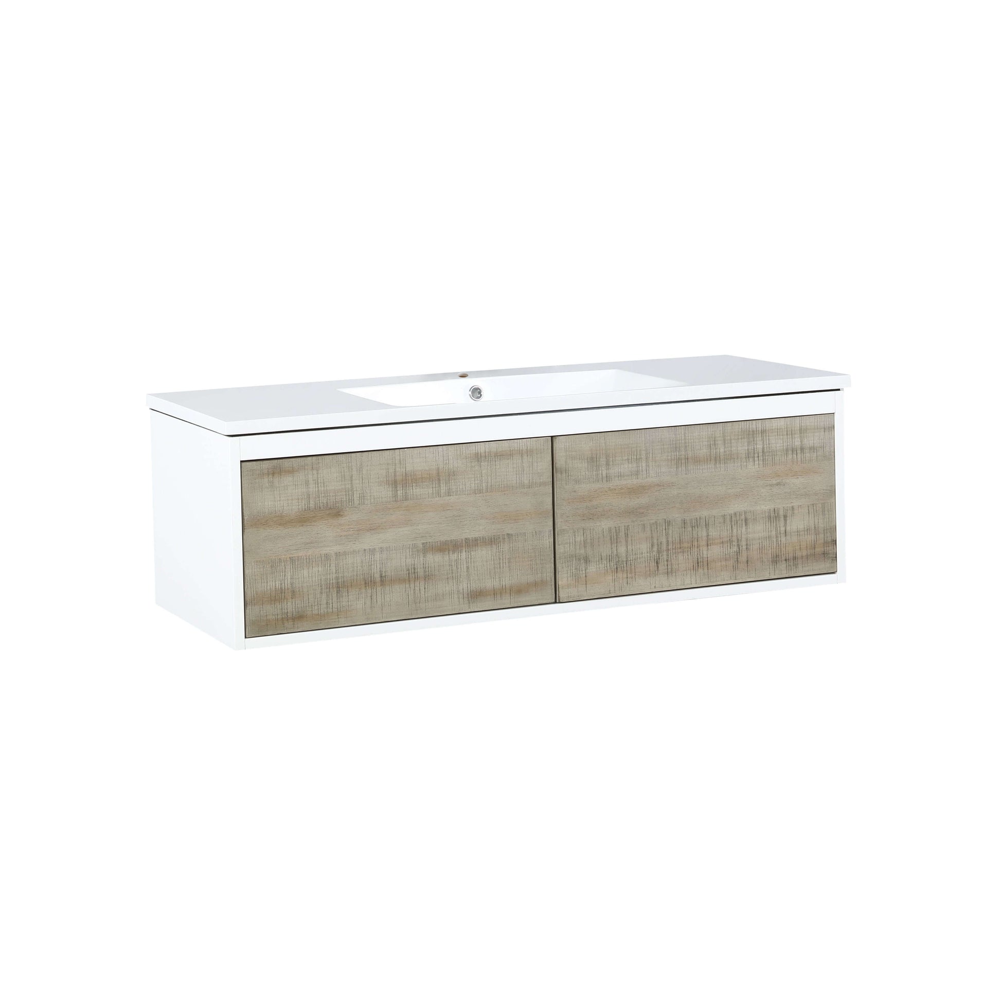 Scopi 48" Rustic Acacia Bathroom Single Vanity and Acrylic Composite Top with Integrated Sink - LSC48SRAOS000