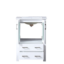 Load image into Gallery viewer, Volez 24&quot; White Single Vanity, Integrated Top, White Integrated Square Sink and no Mirror - LV341824SAES000