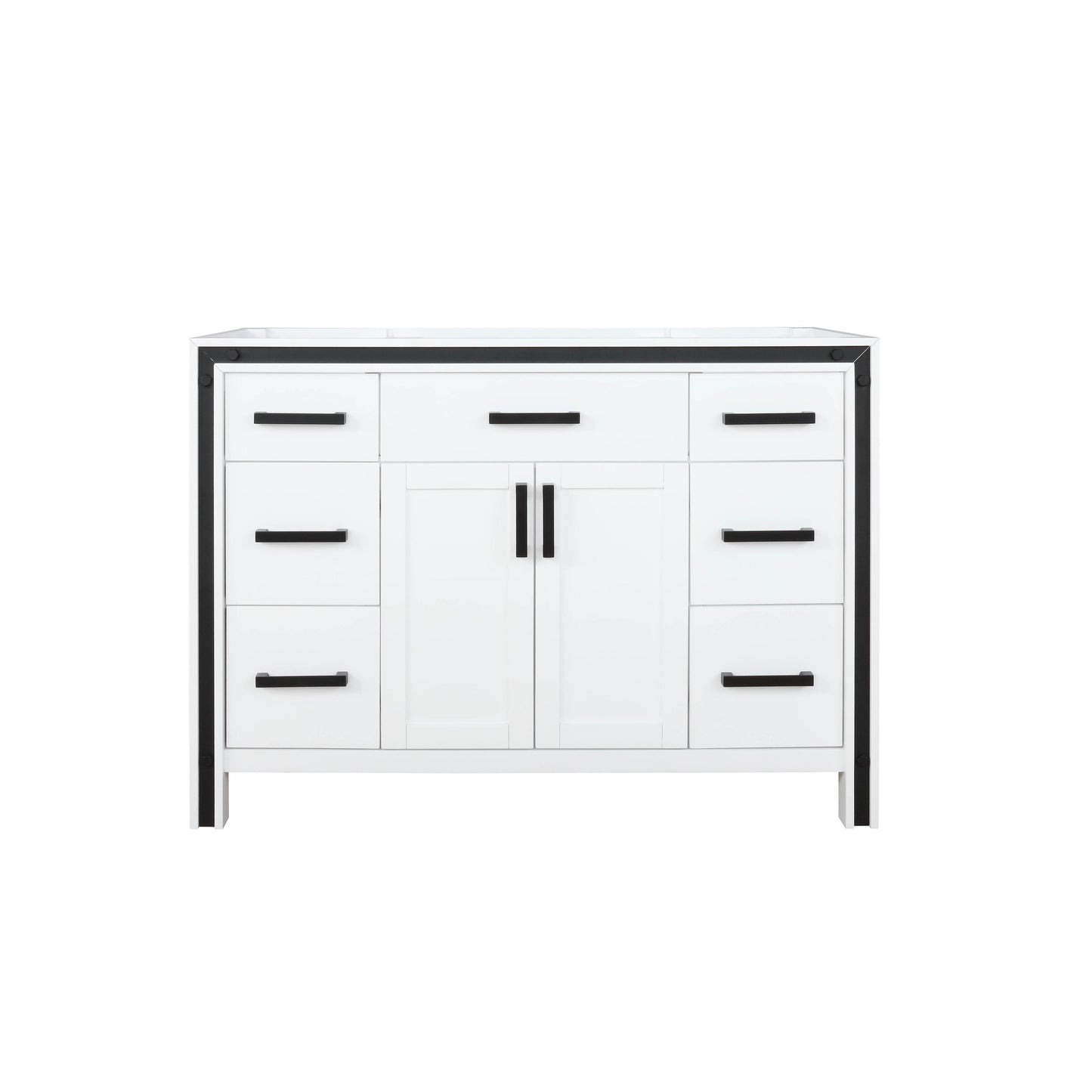 Ziva 48" White Single Vanity Cabinet Only - LZV352248SA00000